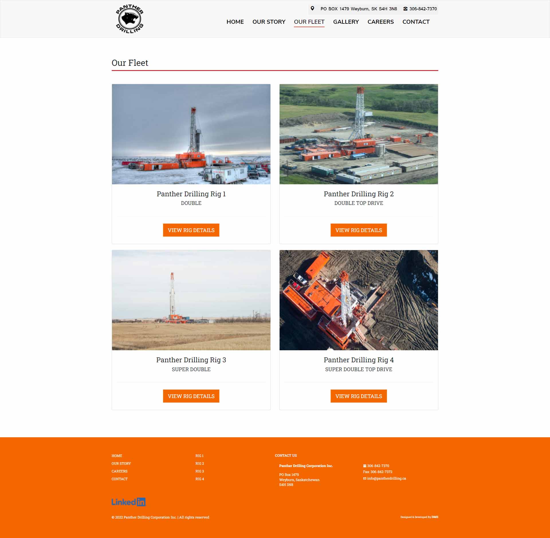 DMS Services Website Portfolio - Panther Drilling Corporation Inc.