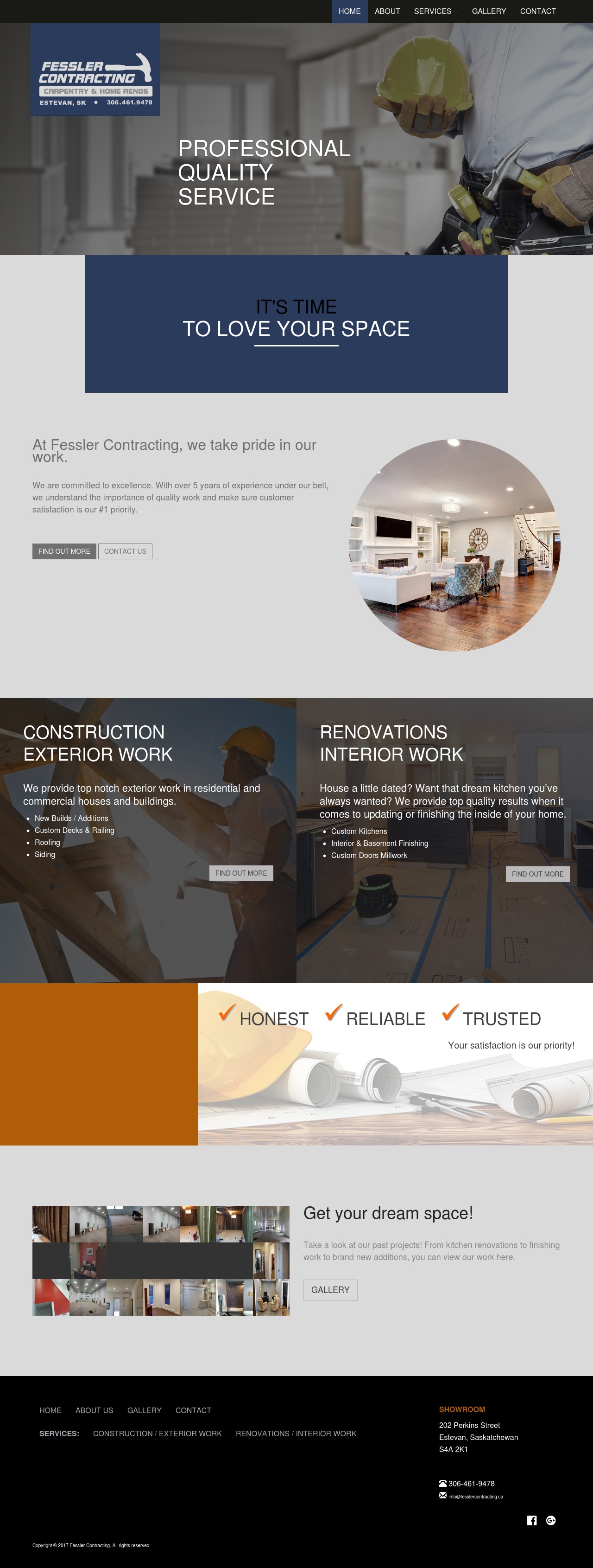 DMS Services Website Portfolio - Fessler Contracting.