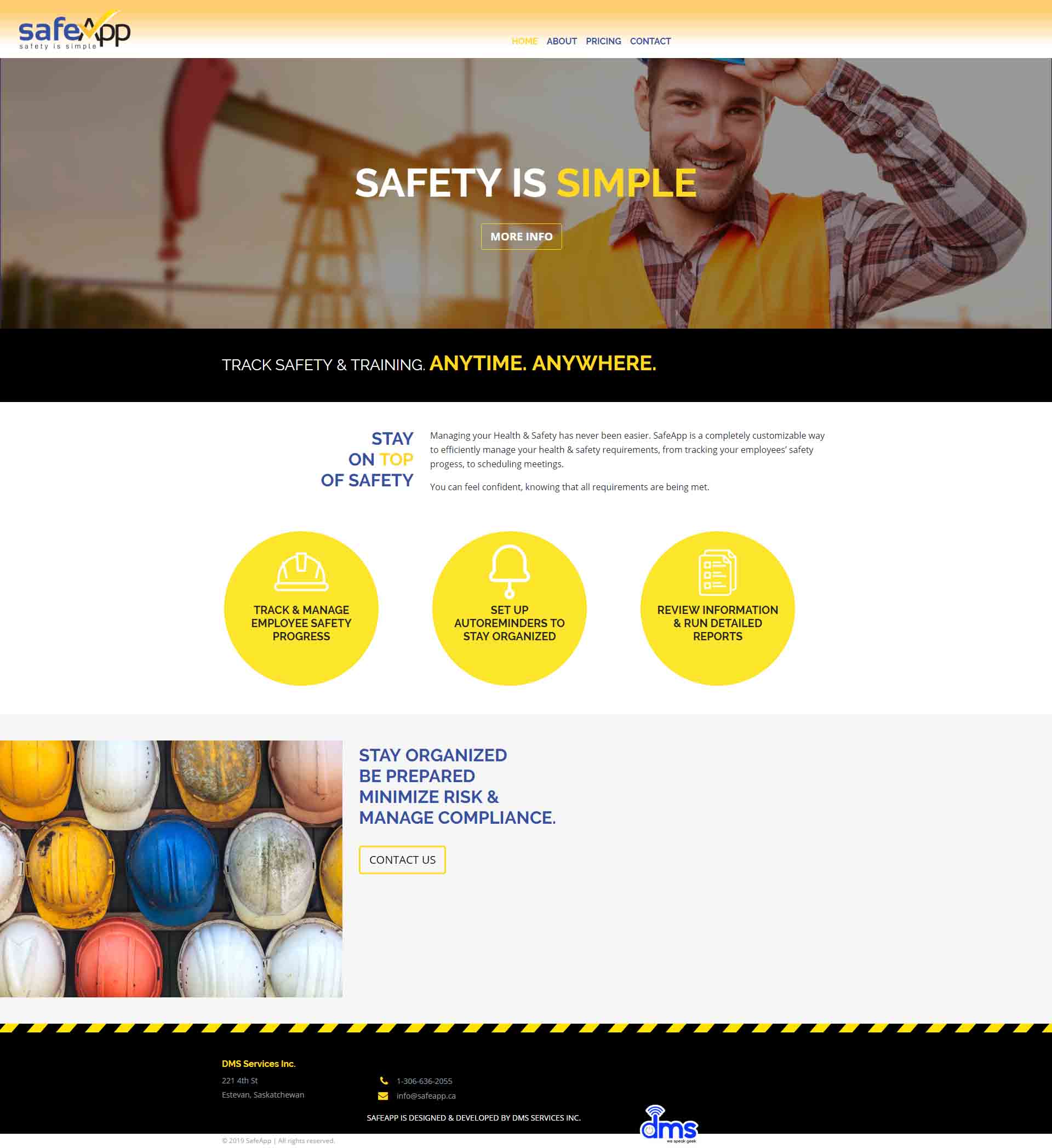 DMS Services Website Portfolio - SafeApp